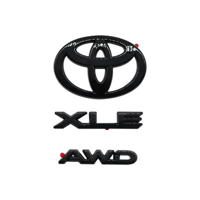 Gloss Black Emblem Overlay Kit for Grand Highlander (2024–2026) PT948-48244-02