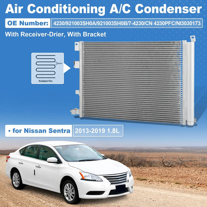 A/C Condenser with Drier for Nissan Sentra (2013–2019) 4230/921003SH0A