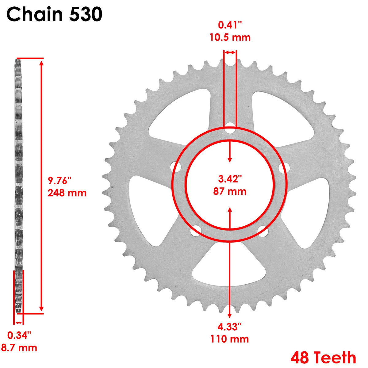 O-Ring Drive Chain & Sprockets Kit for Suzuki GSF600 Bandit (1995–1999) EG1998FS122XO