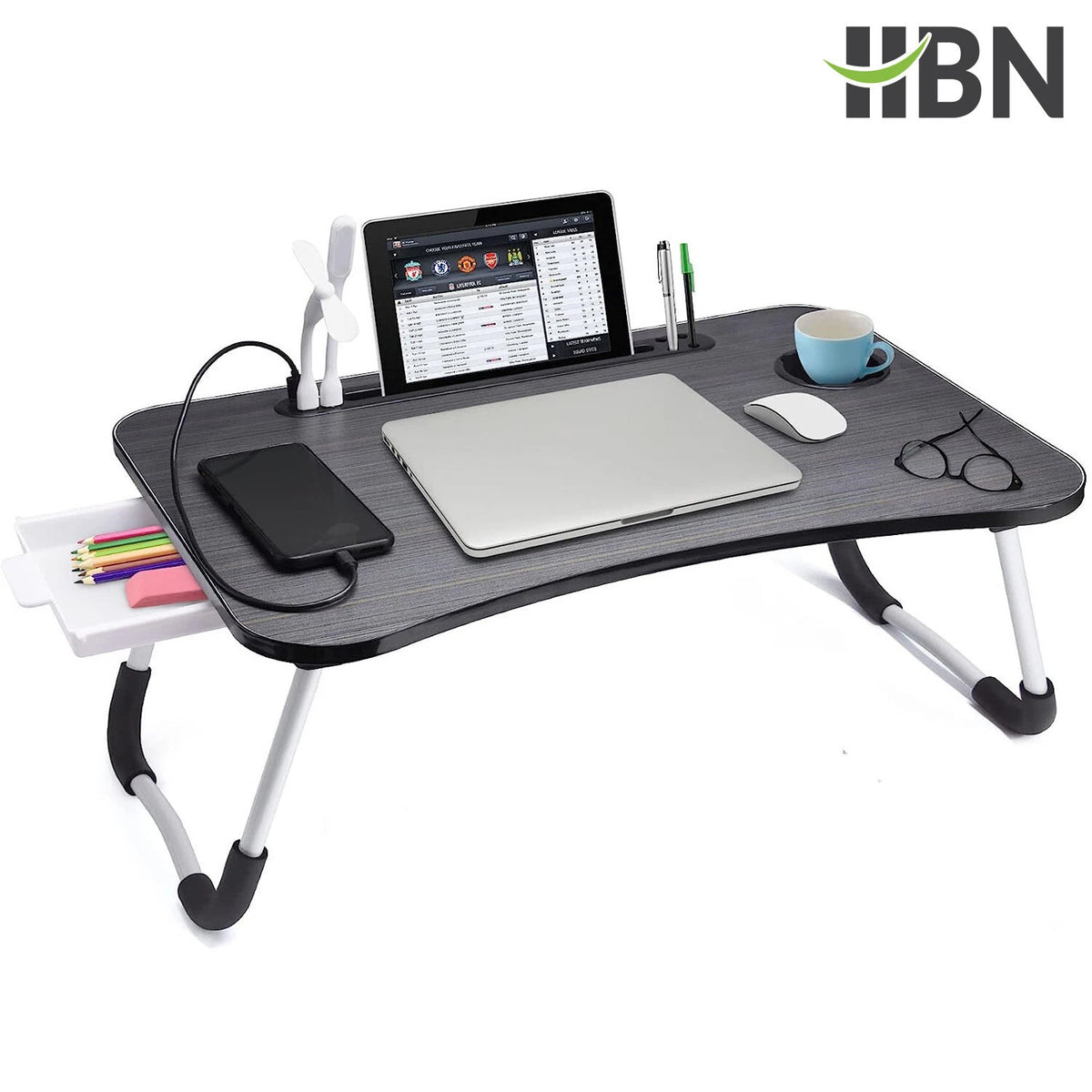 Laptop Desk Bed Stand Folding Table for Home Office (No Part Numbers)