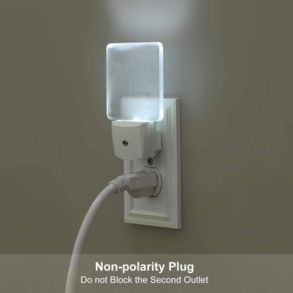 LED Night Lights for Wall Plug (Small, White)