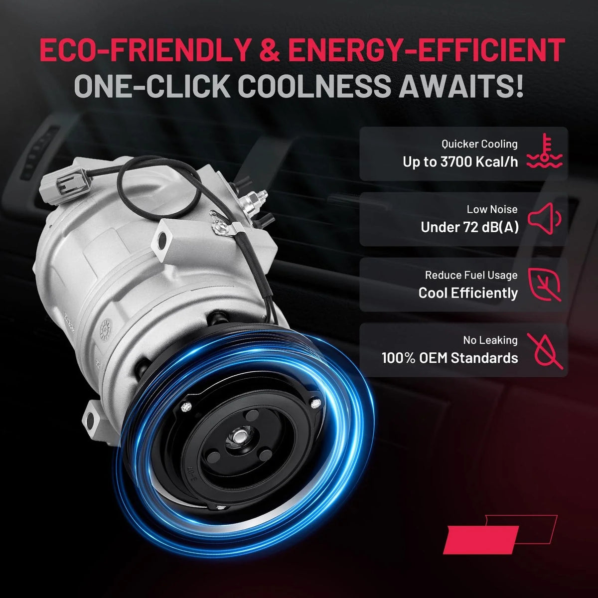 AC Compressor with Clutches for Acura TL CL Honda Accord (1999–2003)