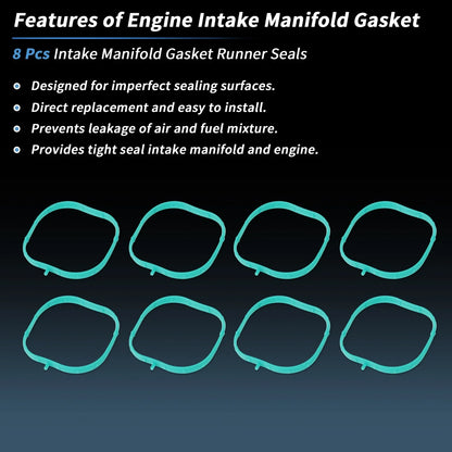 Intake Manifold Gasket Runner Seals for Chevrolet Tahoe (2015–2024)