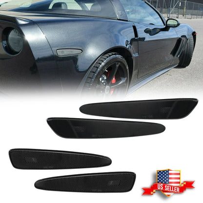 Smoked Lens Side Marker Housings for Chevrolet C6 Corvette (2005–2013)