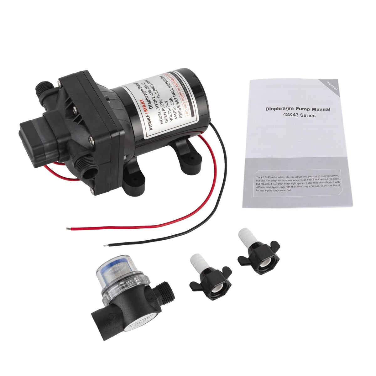 Water Diaphragm Pressure Pump for RV/Boat (55psi)