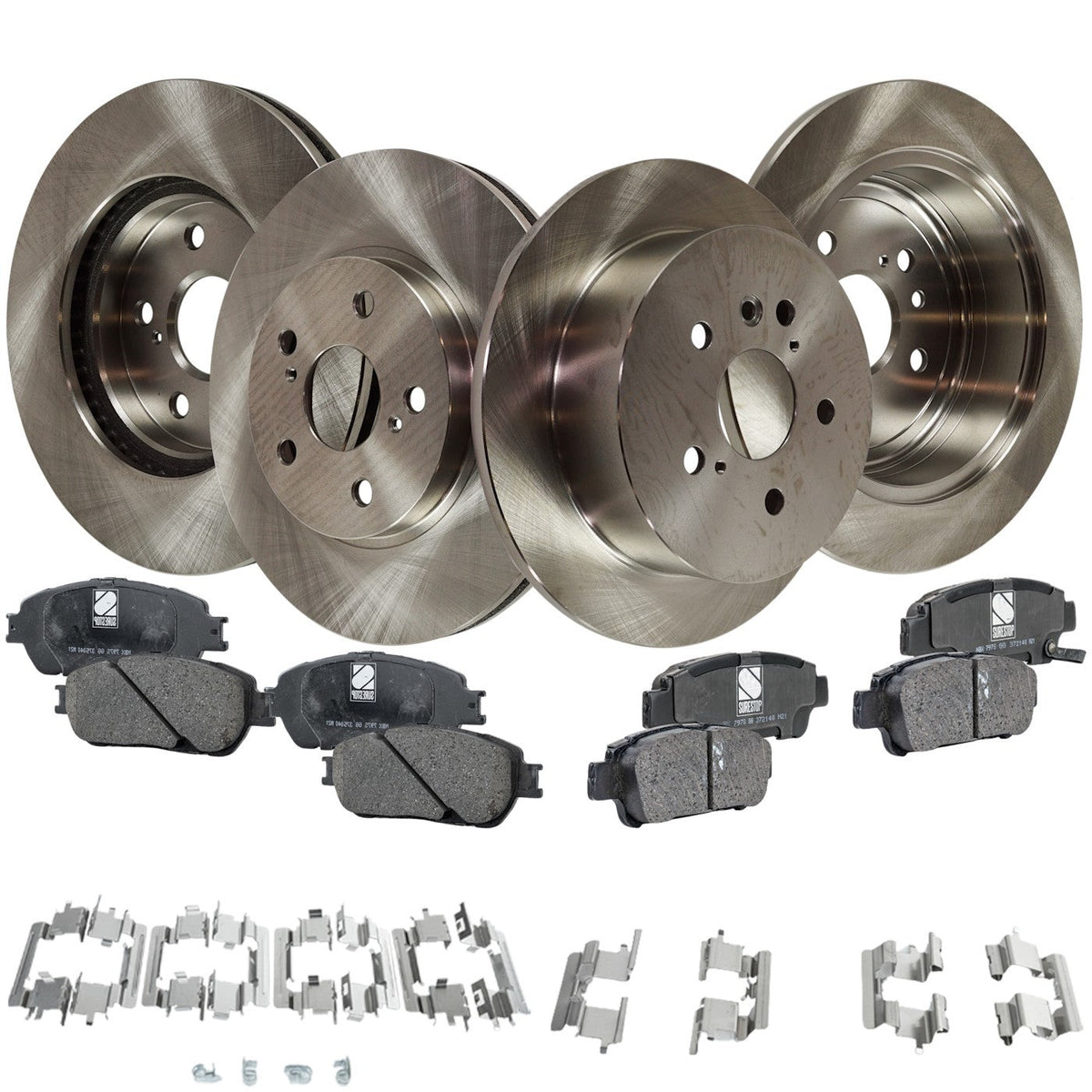 Brake Disc Rotors and Pads Kit for Toyota Sienna (2004–2010)