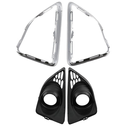 Chrome Fog Light Grille Cover for Ford Fusion (2010–2012) Driver Passenger Side