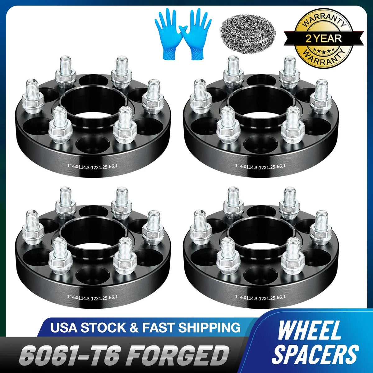Set of 4 Hub Centric Wheel Spacers 1" for Nissan Frontier (2005–2023)
