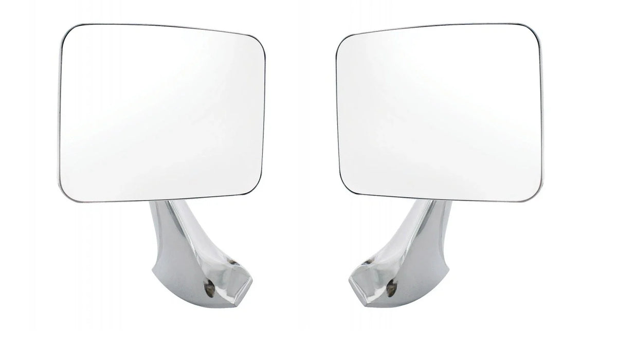 Outside Rearview Door Mirrors Chrome Pair for 1970–1972 Chevy Truck
