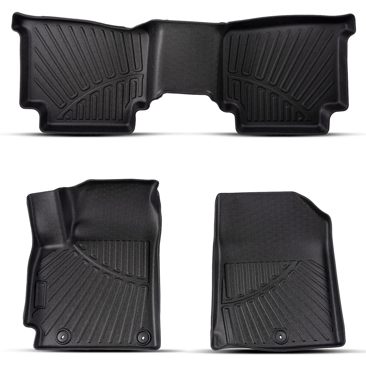 Set of 2 3D Floor Mats for Kia Seltos (2021–2023) Rubber TPE