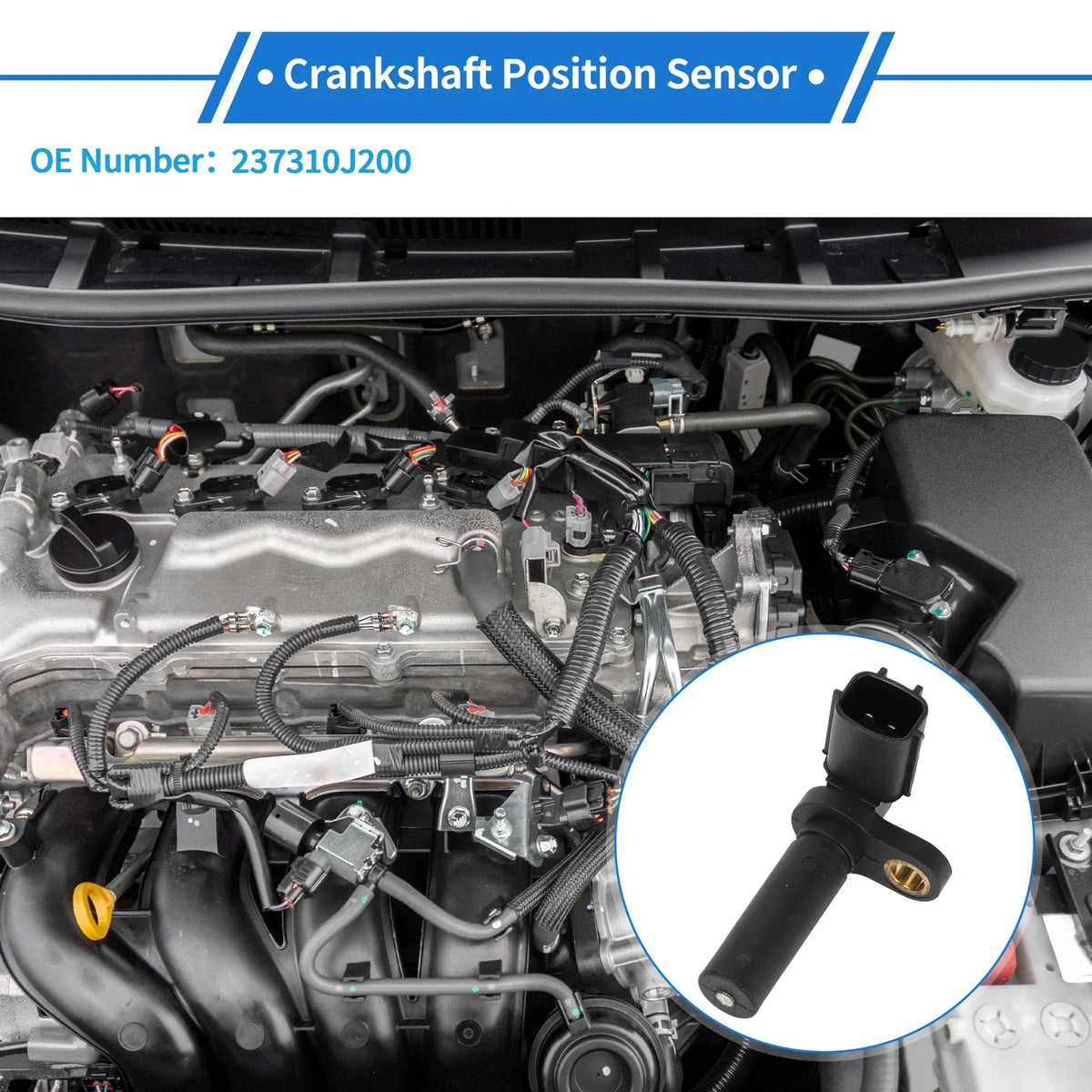 Camshaft Position Sensor for Nissan Primera Saloon 2.0 (1996–2001) No. 23731-0J200