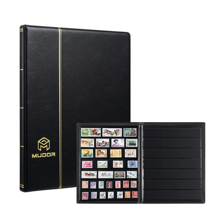 Stamp Collecting Album with 7 Rows Pockets for Collectors