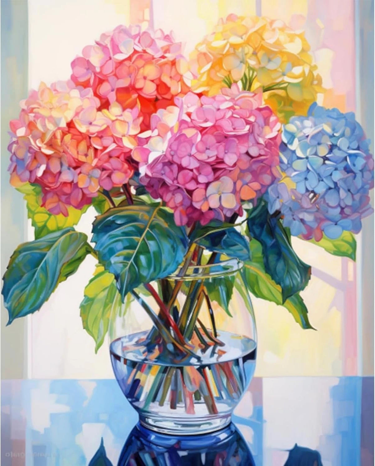 Hydrangea Diamond Painting Kit for Adults 12x16 Inch