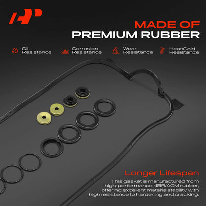 Engine Valve Cover Gasket Set for Honda Accord Odyssey Prelude Isuzu (1990–1997)