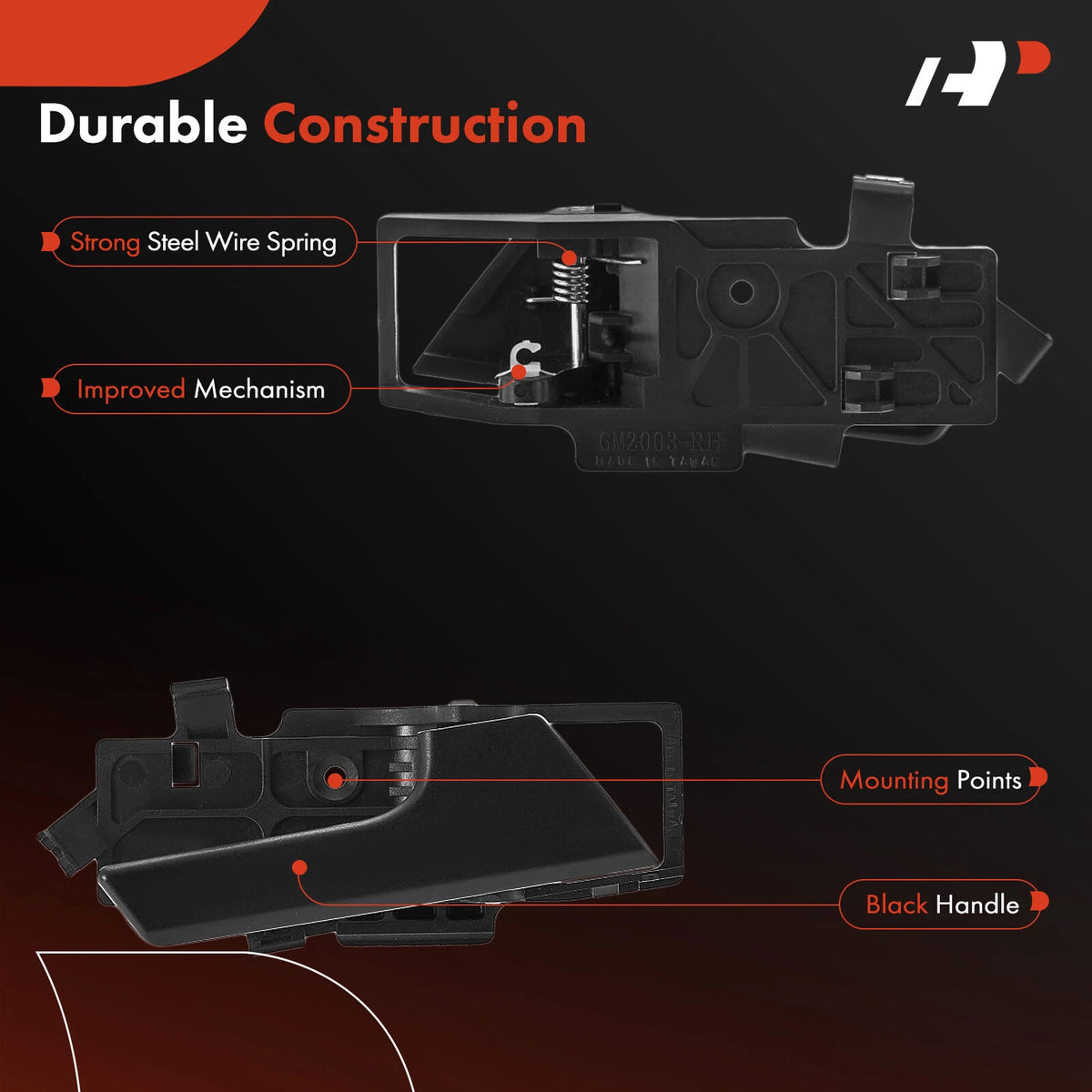 Interior Door Handle for Chevy Aveo (2009–2011) - 96462708, 5395840, 88652