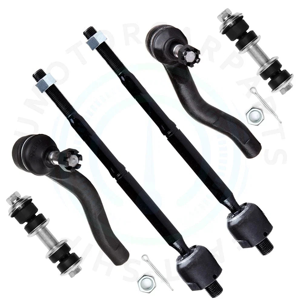 6X Front Inner Outer Tie Rod Sway Bar Link for Toyota Echo (2000–2005)
