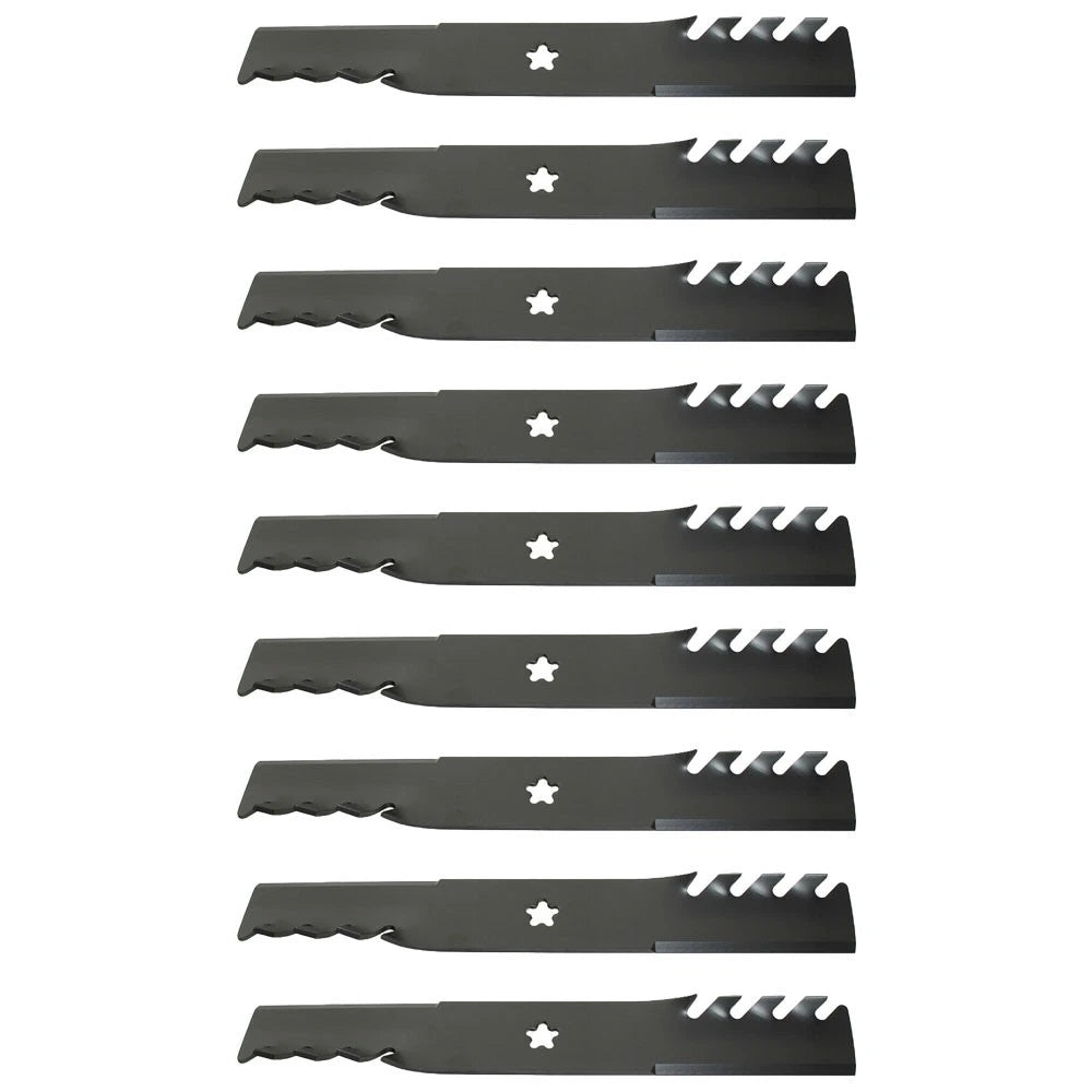 9 Toothed Mower Blades for Husqvarna Riding Mowers 54" Deck