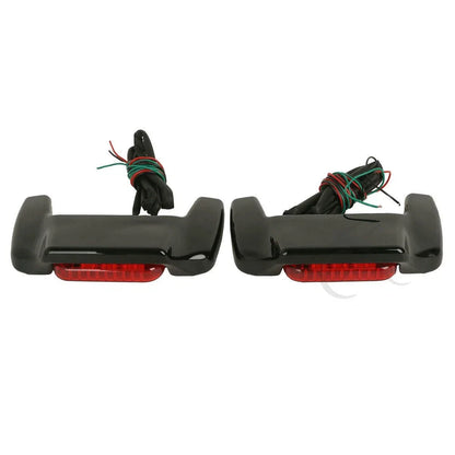 LED Spoilers for Harley Touring Models (1993–2013) - Vivid Black Hard Saddlebag Lid