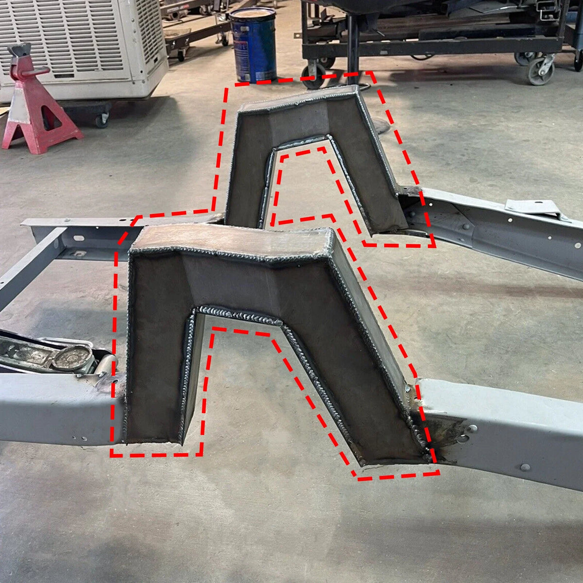 Set of 2 C Notch Frame Step Notch Steel for Chevy C10 (1963–1972)