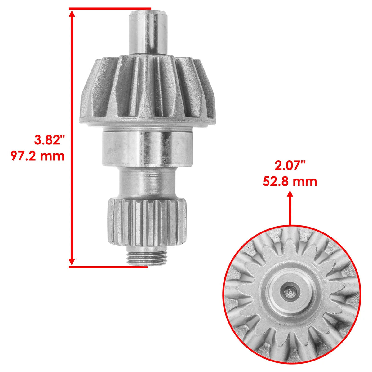 Rear Differential Ring and Pinion Gear for Honda Foreman 450 TRX450FE FM (2002–2004) DG129A1003