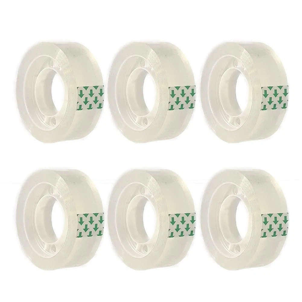 6 Rolls Transparent Tape Refills for Various Uses (3/4 x 1000)