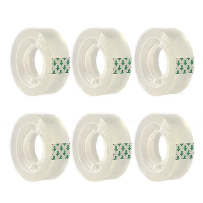 6 Rolls Transparent Tape Refills for Various Uses (3/4 x 1000)