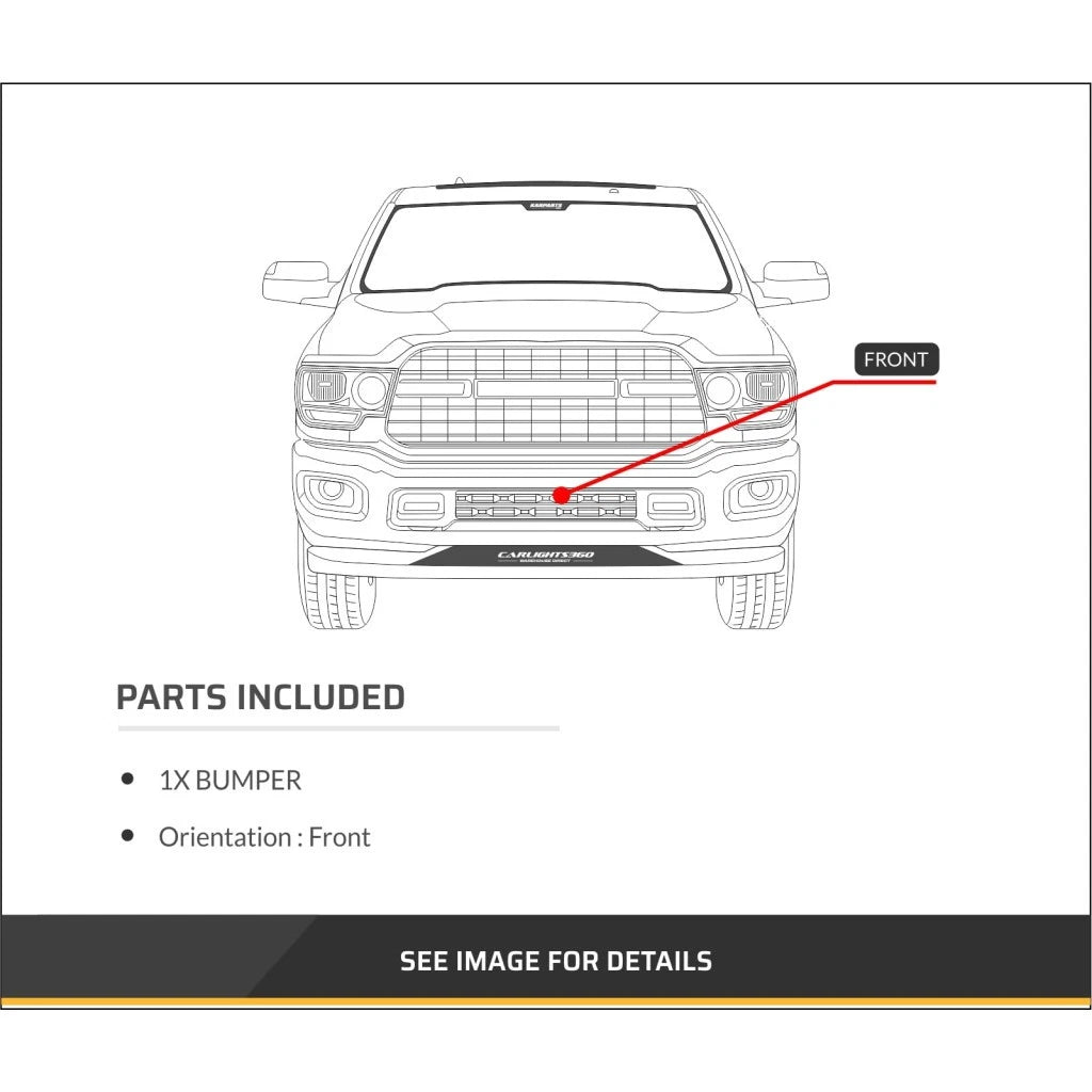 Front Bumper for Ram 1500 (2011–2012) Chrome CAPA CLX-M0-USA-REPD010307Q-CL360A71, CH1002387