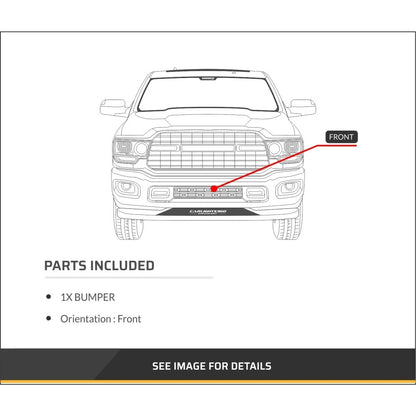 Front Bumper for Ram 1500 (2011–2012) Chrome CAPA CLX-M0-USA-REPD010307Q-CL360A71, CH1002387