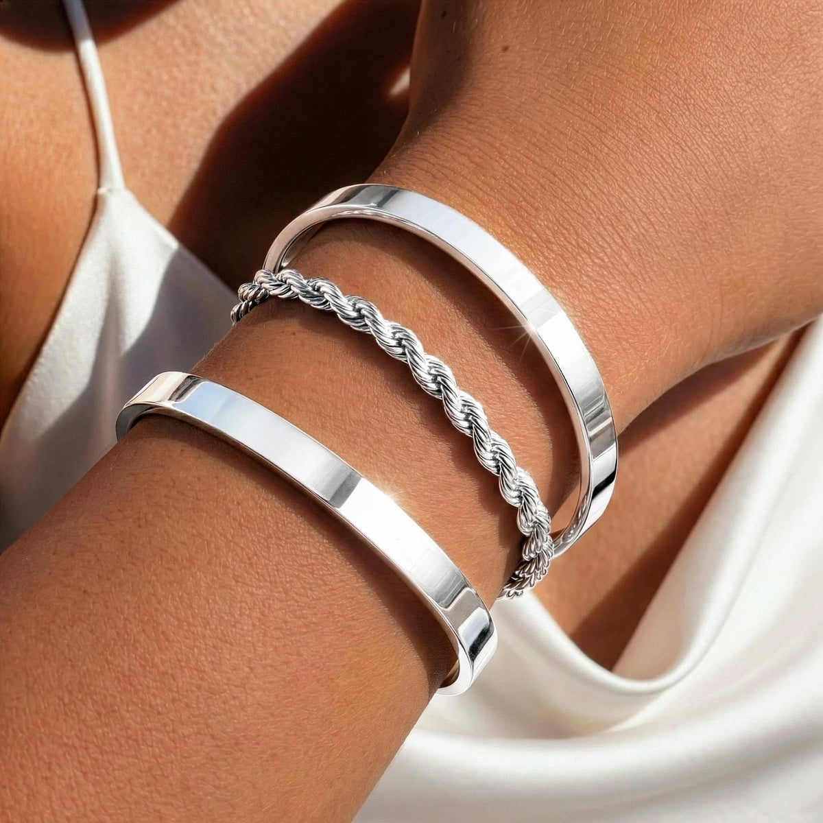 Silver Plated Bracelet for Women - Dainty Design