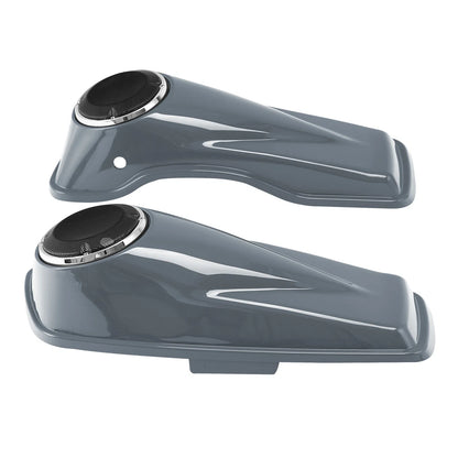 6.5" Speaker Hard Saddlebags Lids for Harley Street Glide (2014–2024) Gunship Gray
