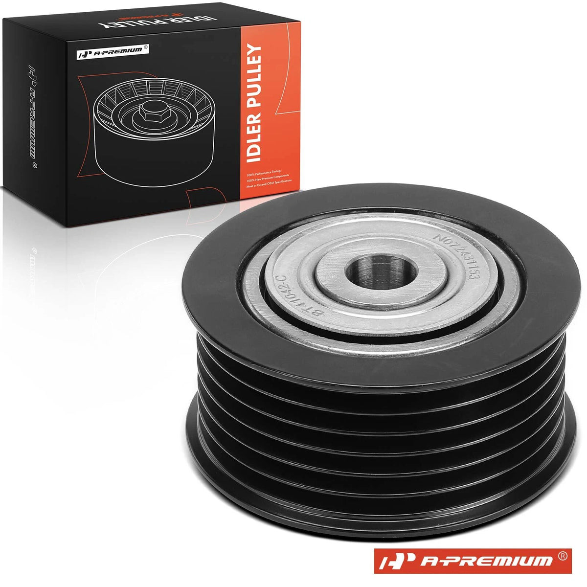 Idler Pulley for Mitsubishi Outlander RVR L4 2.0L (2014–2020) 1341A042, APV3171, 36794