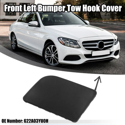 Front Left Tow Hook Cover for Nissan Sentra (2016–2019) - Black