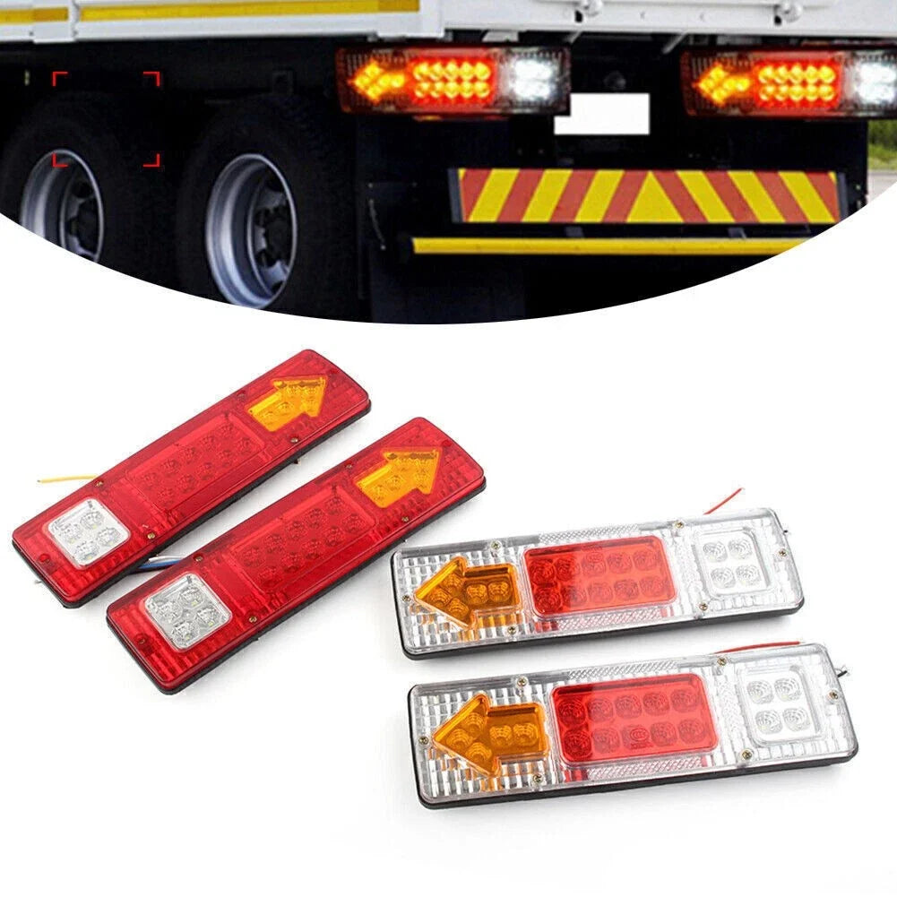 19 LED Rear Tail Light Brake Turn Signal Reverse Lamp for Trailers Trucks (12V)