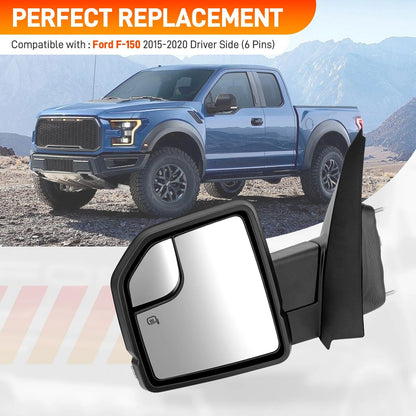 Left Driver Side Rear View Door Mirror Assembly for