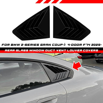 Gloss Black Window Vent Louver Cover for BMW 2-Series Gran Coupé (2025+)