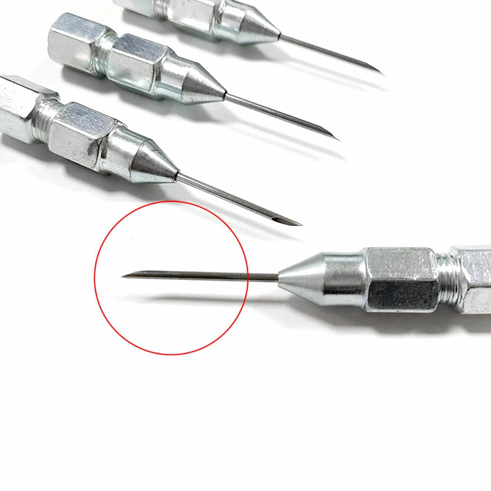 5X Needle Nose Grease Gun Nozzle Adapter 8mm Diameter Tool