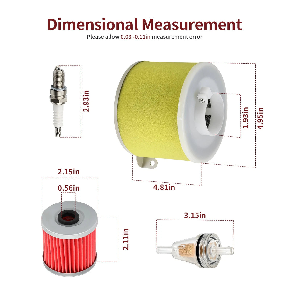 Air Filter Foam Holder Kit & Oil Filter for Kawasaki Bayou KLF220 KLF250 KLF300B (1990–2004)