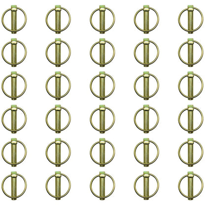 Set of 30 Lynch Pin Clips 7/16" x 1-1/2" for Farm Tractor