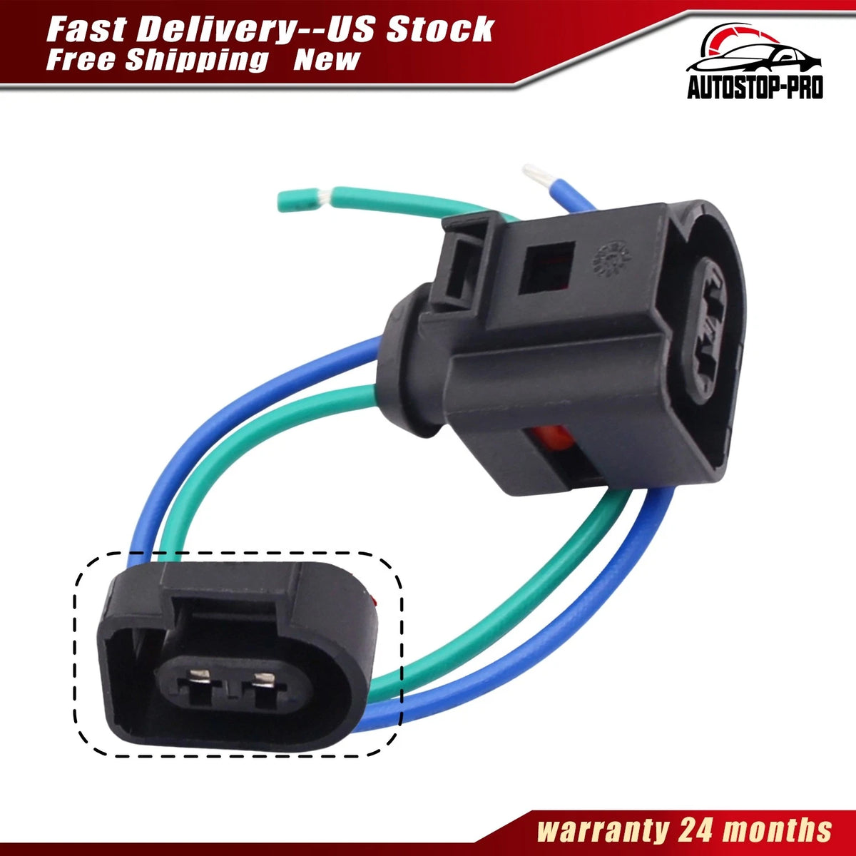 Windshield Washer Pump Connector for Chevrolet Bolt Suburban Tahoe Yukon (84801575)