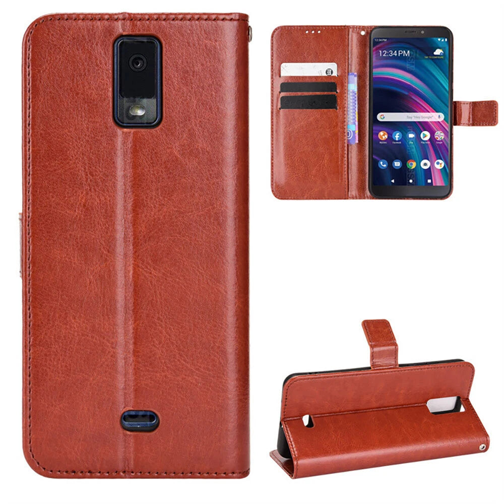Wallet Pouch Case for Blu View 2 B131DL B130DL (2022)