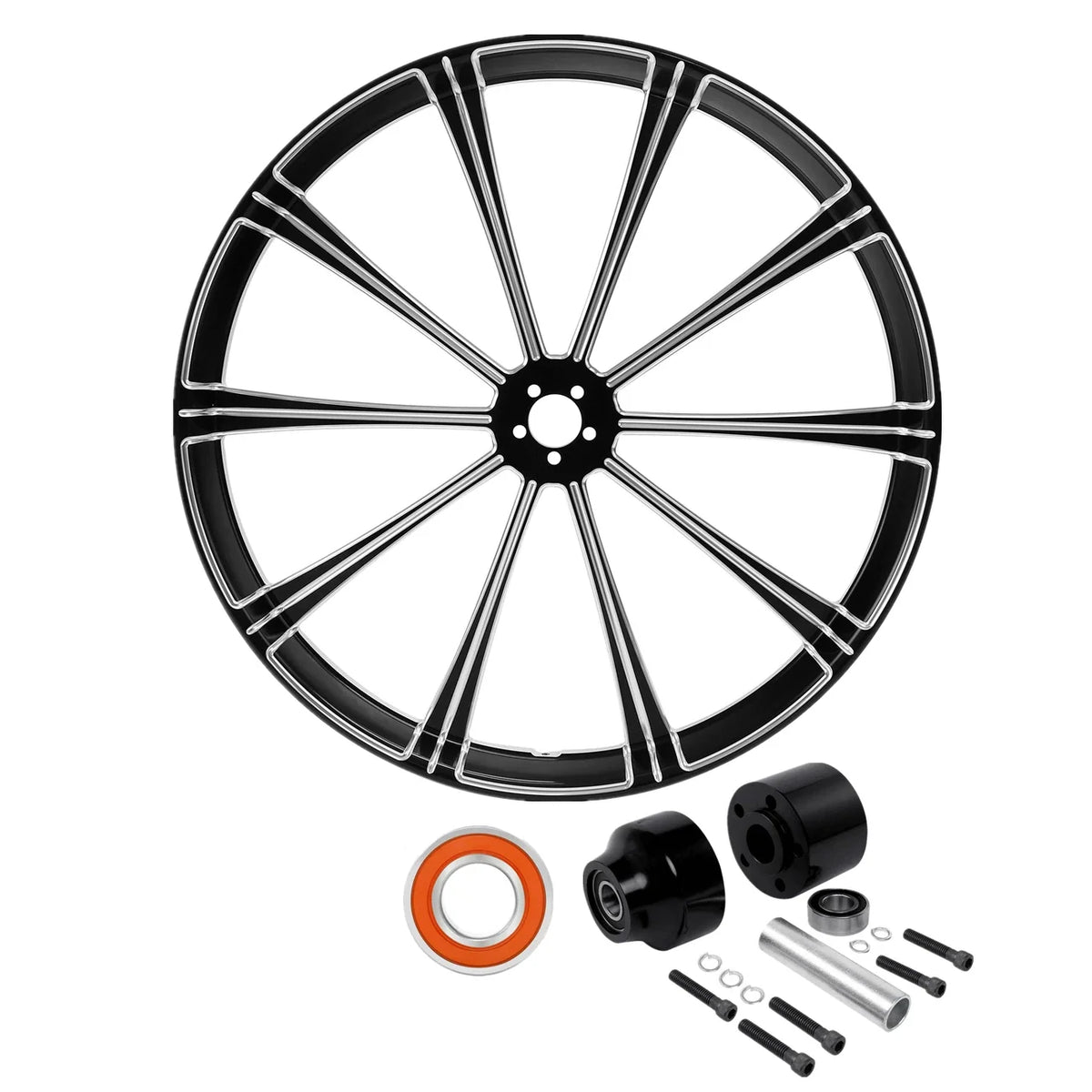 26'' Front Wheel Rim Single Disc Hub for Harley Street Road Glide (2008–2025)