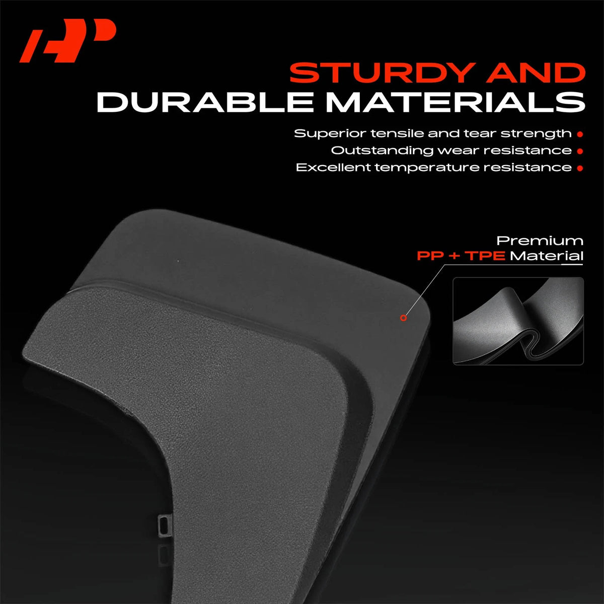 Set of 4 Mud Flap Splash Guards for Chevy Trailblazer (2002–2009)