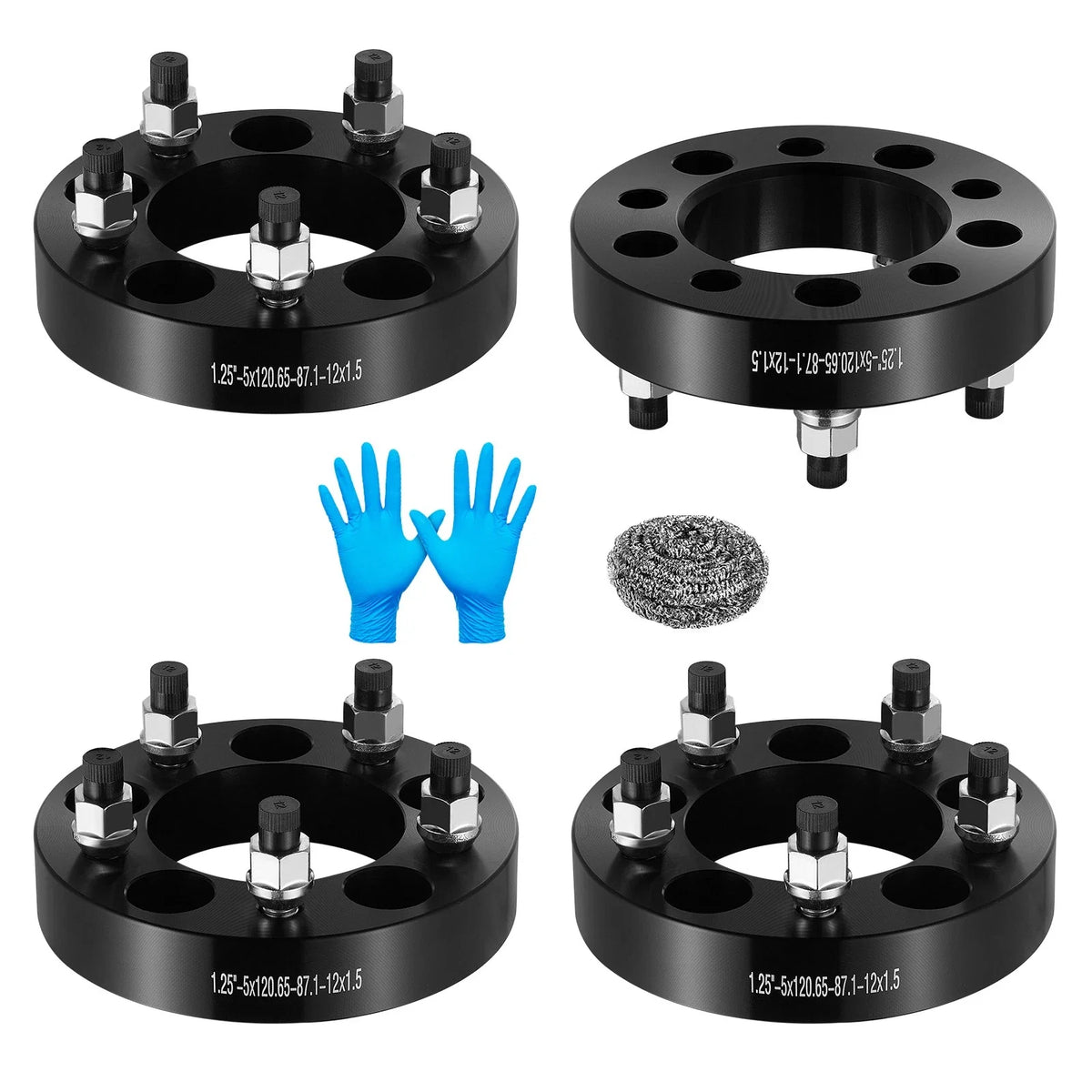 Set of 4 Wheel Spacers 1.25" for GMC S15 Jimmy, Chevy Camaro, Corvette