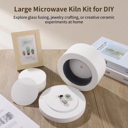 Large Microwave Kiln Kit with 50 Paper Liners