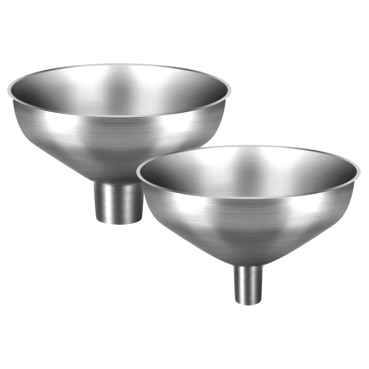 Stainless Steel Funnel Set of 2 for Kitchen Filling (0.5-inch Narrow)