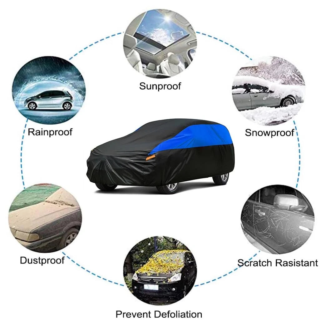 AllWeather Waterproof SUV Car Cover for Popular Models (Universal Fit)