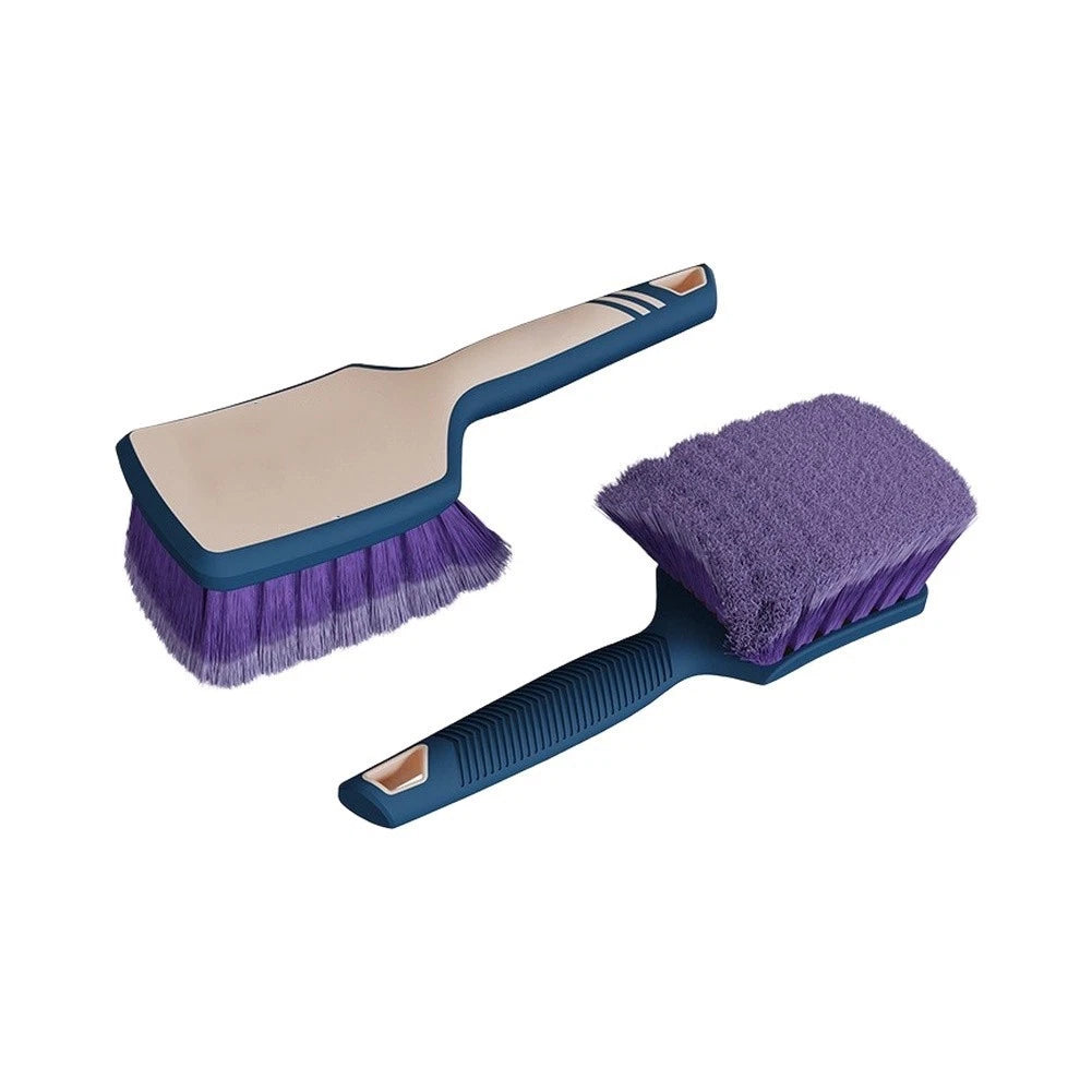 Tire Brush for Car Truck RV Wheel Cleaning with Rubber Handle