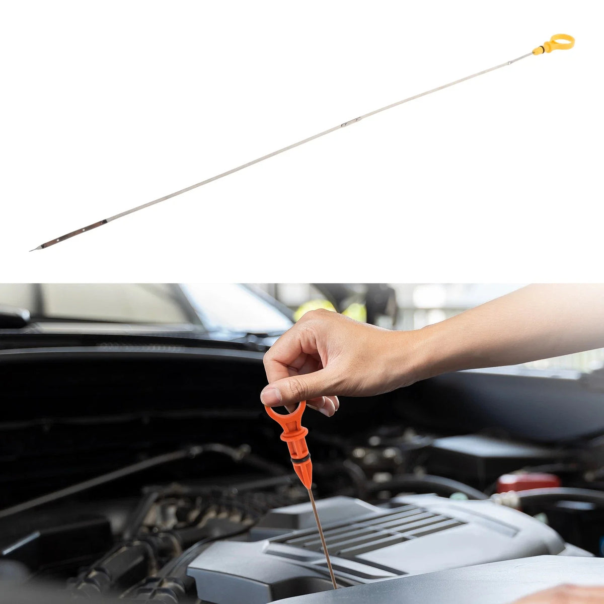 Oil Dipstick No. 917373 for Ford F-150 (2004–2008) Yellow