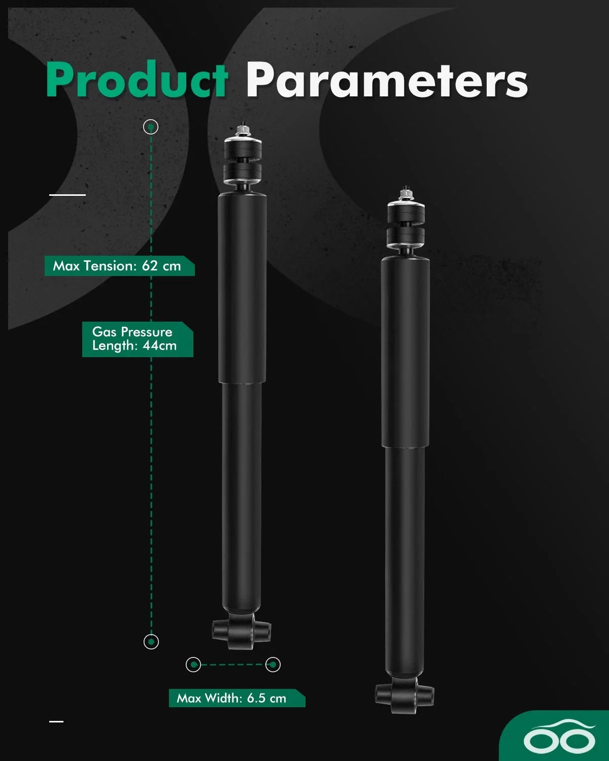 Rear Pair Shocks Struts for Ford Crown Victoria Lincoln Mercury (2003–2011)