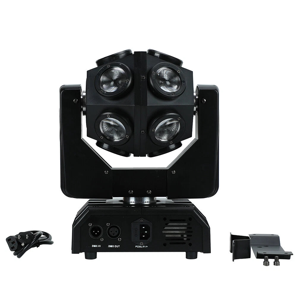 4x 12x12W 4in1 LED RGBW DMX Moving Head Beam Stage Wash Light